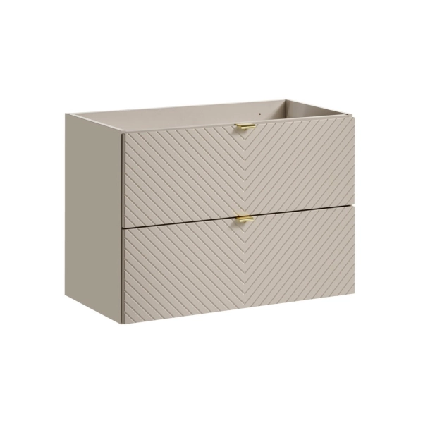 Szafka pod umywalkę 80cm 2 szuflady Kaszmirowy Mat VIVA CASHMERE 82-80-2S, Comad